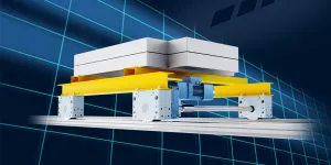 Transfer carriage with battery drive